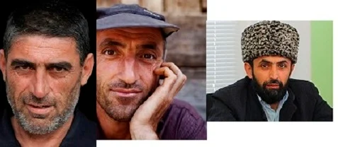 Слева направо: армянин, грузин, азербайджанец. Фотографии взяты из открытых источников.
