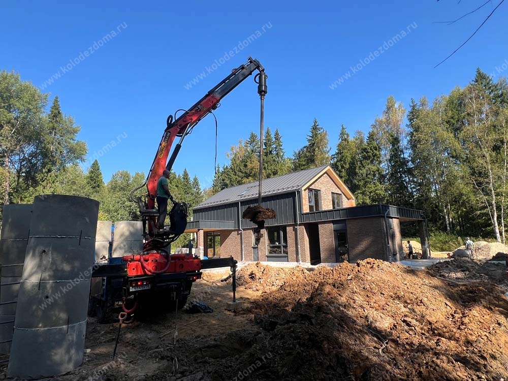 Канализация из бетонного септика