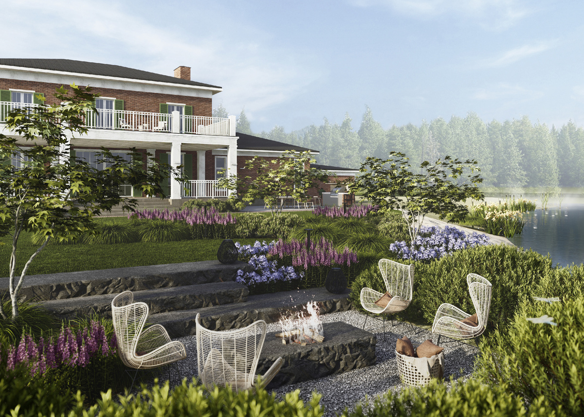 Зона костровища. День.