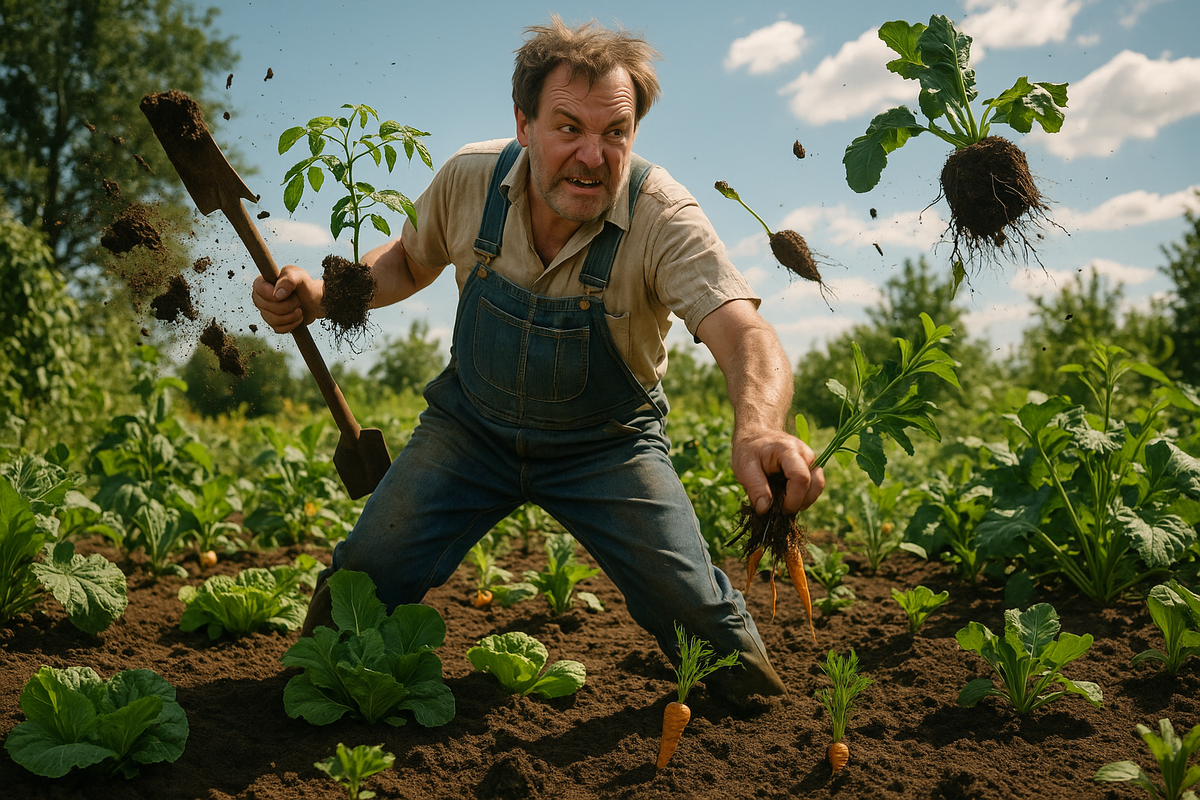 Огород за 15 минут: арбузы рядом с базиликом, и всё на одном дыхании!