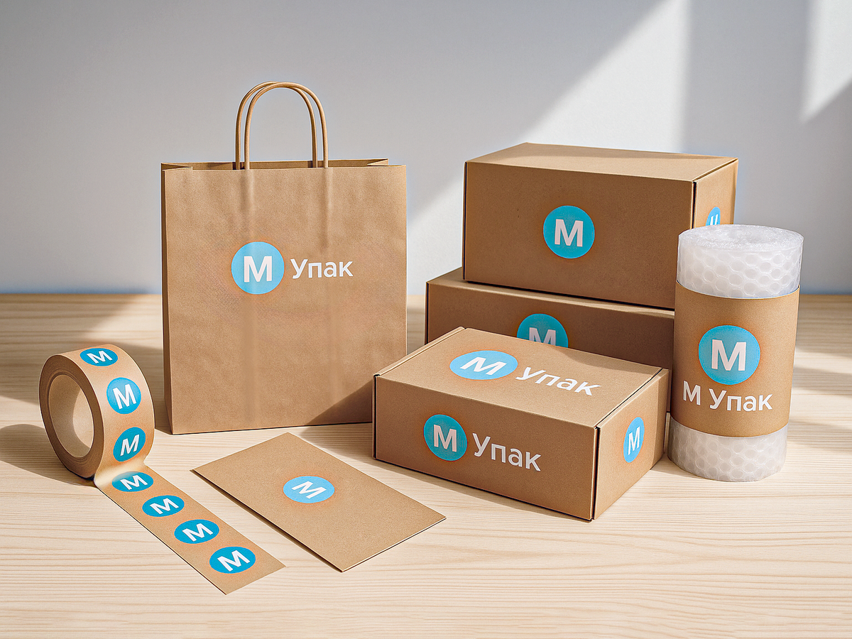 Нанесение логотипа и элементов фирменного стиля в составе услуги по упаковке