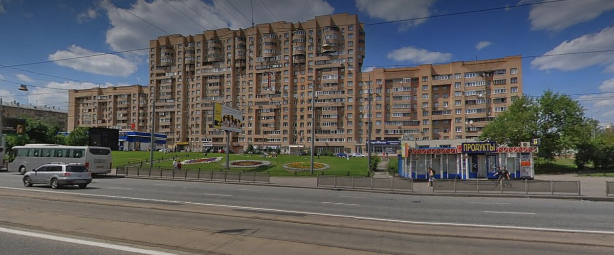 Пока торгового центра не было, всё выглядело так, 2010. Яндекс.Панорамы.