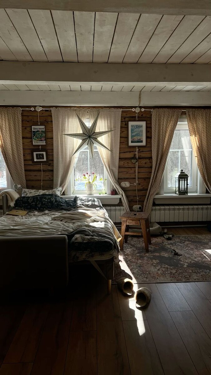 Окосячка в деревянном доме (фото тут и далее ru.pinterest.com)