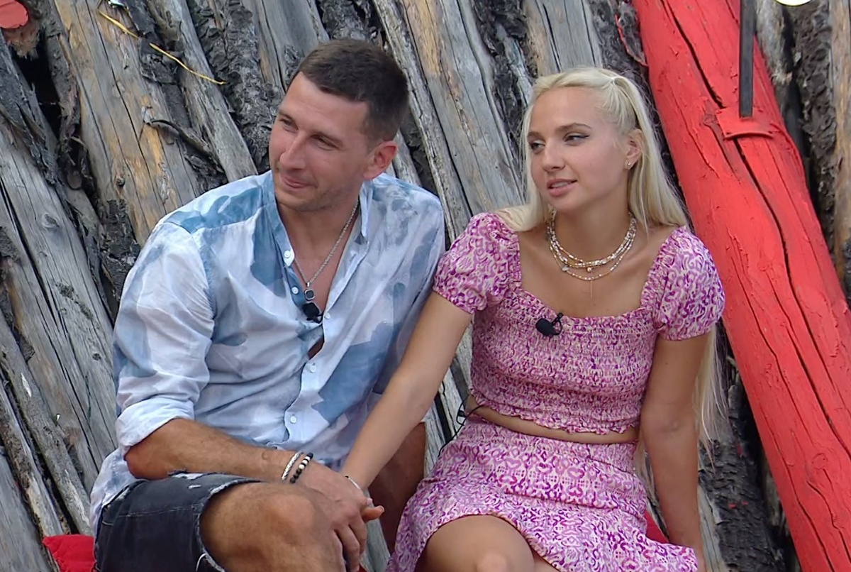 Дмитрий Луковкин и Настя Филиппова (фото из эфира на «Okko»)