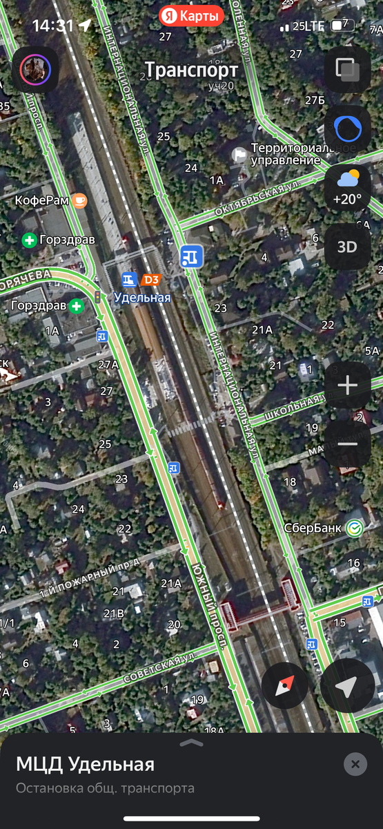 Вид со спутника. 