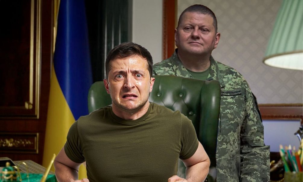   Зеленский, Залужный. Иллюстрация: "Блокнот"