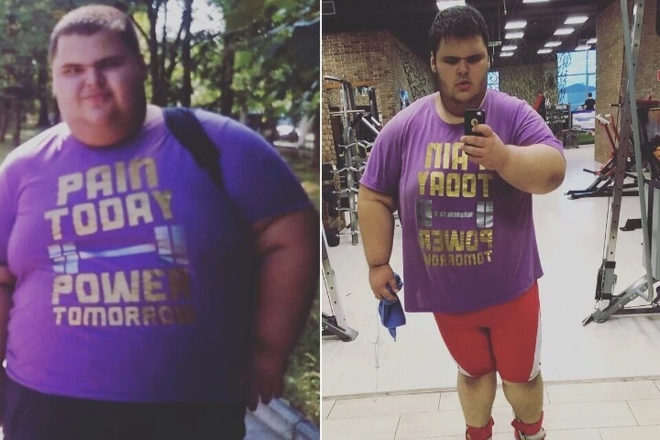 За год Хатохов похудел на 54 кг. Фото: соцсети