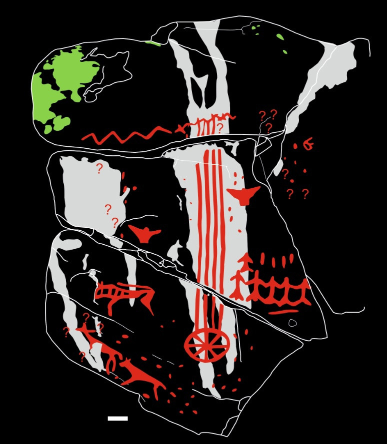 Прорисовка найденных петроглифов предоставлена С.Ф.