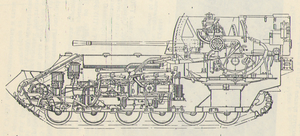 Чертёж-схема корпуса ЗСУ СУ-11. Изображение в свободном доступе.