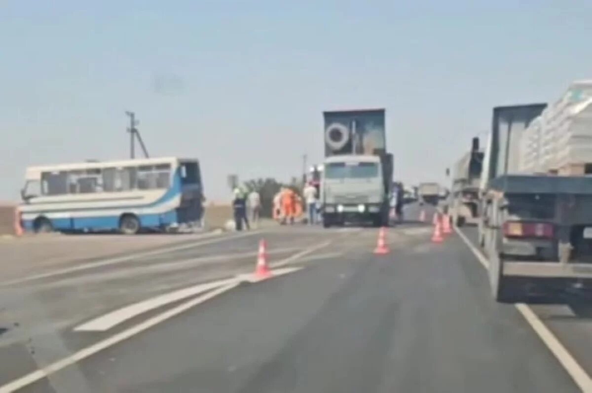    На трассе «Красноперекопск — Симферополь» столкнулись самосвал и автобус