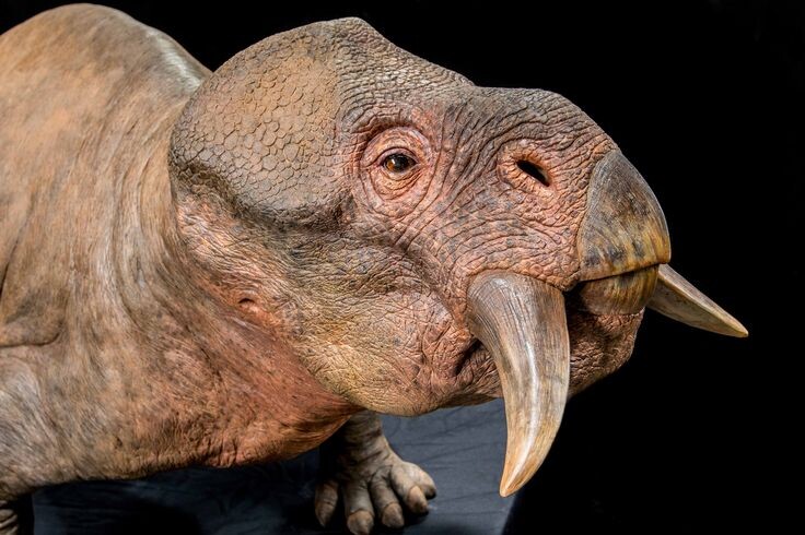 Плацериас с огромными клыками.