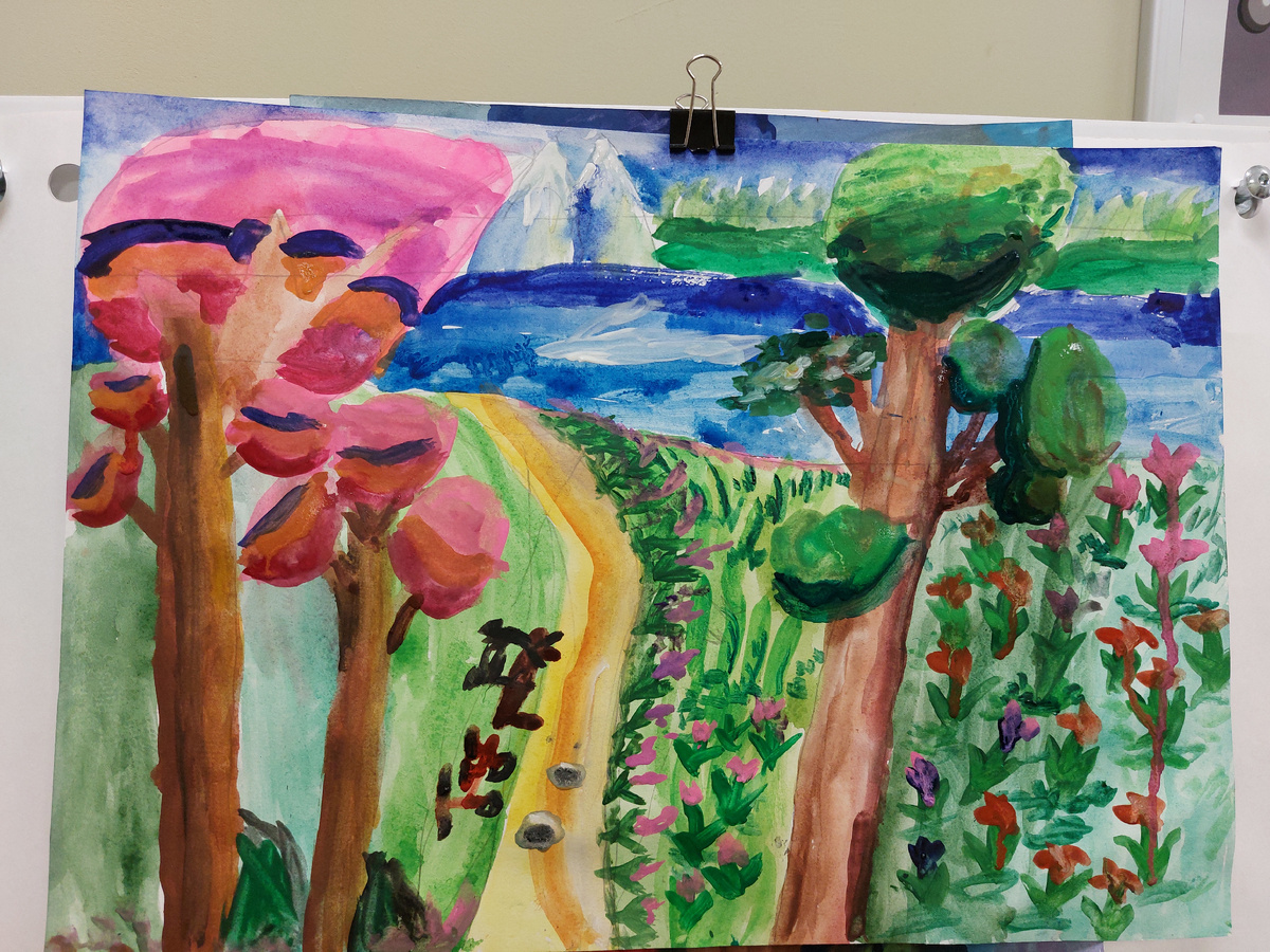 Пейзаж за 30 минут.