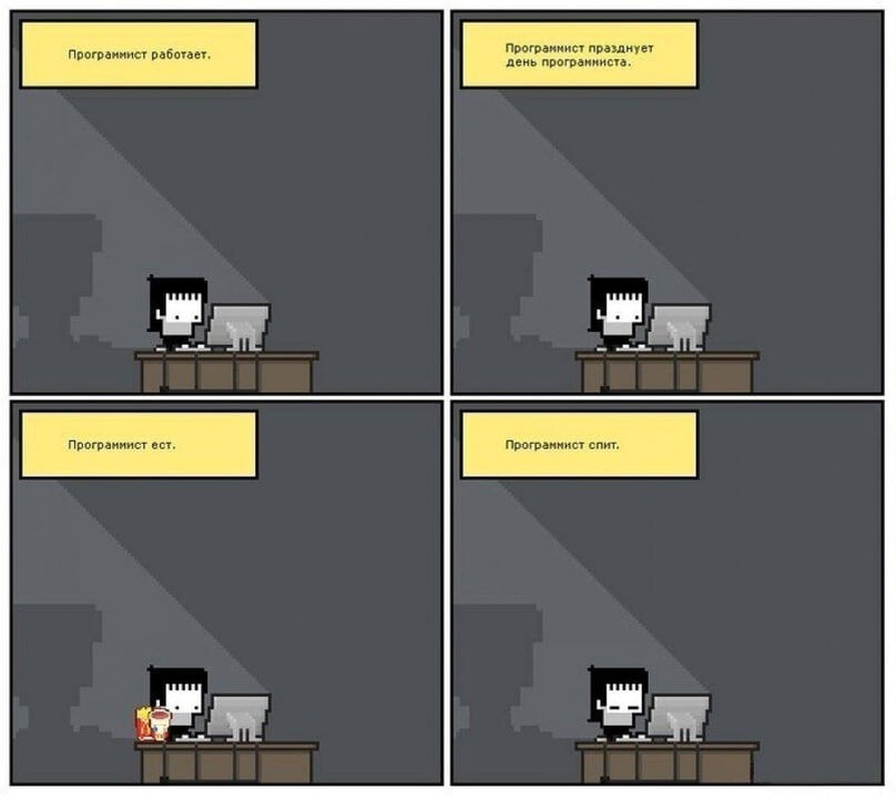 Будни и выходные программиста