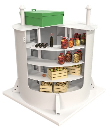 Вертикальный вход на примере погреба Лотос 2