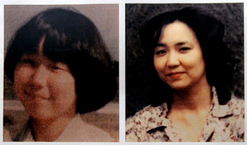 Справа: опубликованная фотография – сделанный в Северной Корее снимок Ёкоты Мэгуми в возрасте около 25 лет; слева: её фотография примерно за месяц до того, как она пропала без вести