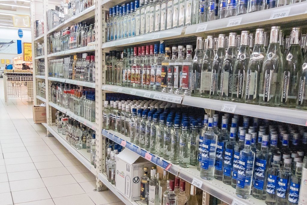 Алкоголь в супермаркете