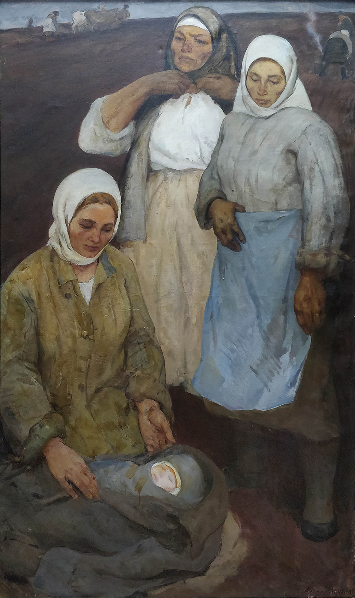 В.И.Ерофеев. Солдатки. 1966—1967. Курская государственная картинная галерея имени А.А. Дейнеки.