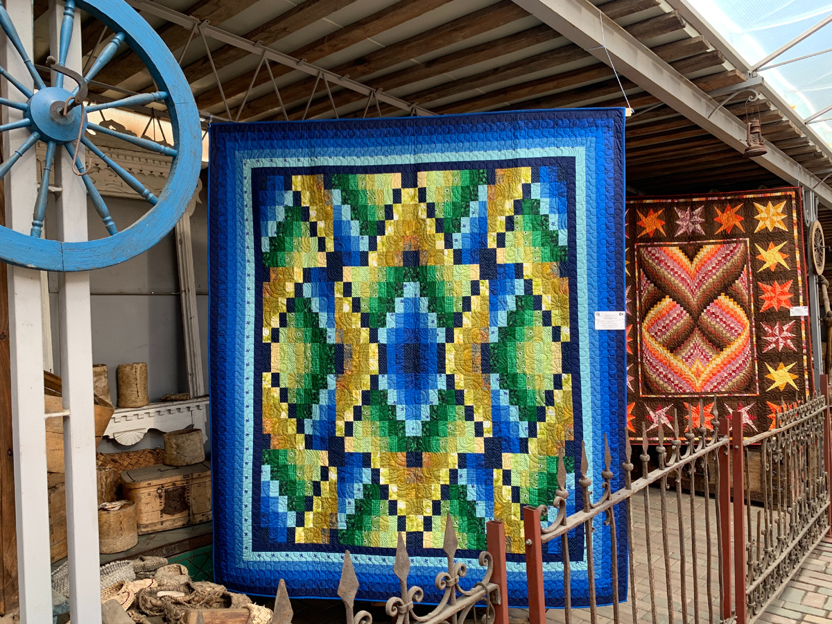 Барджелло мастера Эльвиры Мухиной. Выставка в "Кузнечной слободе", Коломна, июнь 2022 г, Фестиваль лоскутного шитья "Душа России"