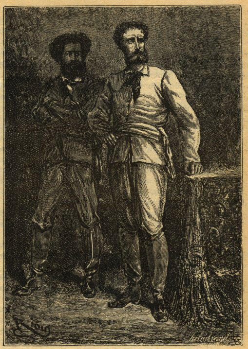 Первое появление капитана Немо. Иллюстрация