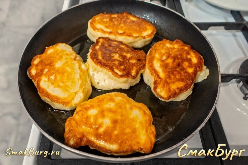 Пышные оладушки радуют глаз! 