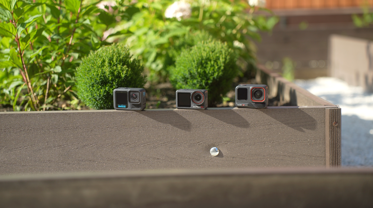Три экшн камеры: GoPro HERO13 Black, DJI Action 5 PRO, Insta360 Ace Pro 2