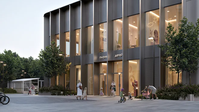 Визуализация детского сада в жилом комплексе STONE Sokolniki