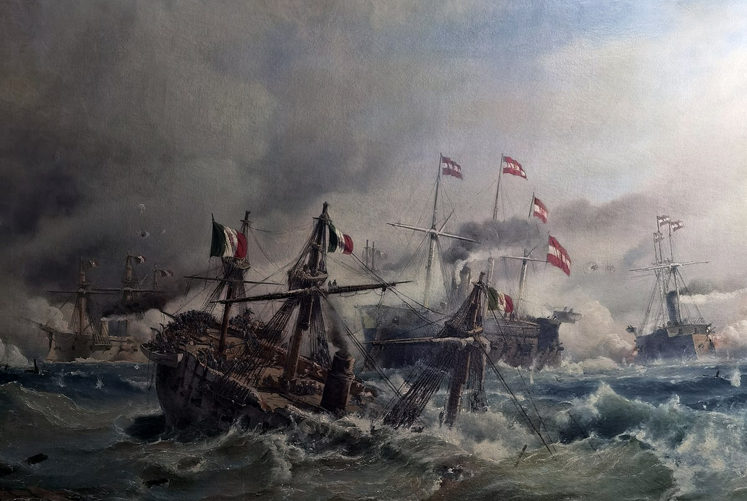 Битва при Лиссе. Картина Карла Фридриха Серенсена