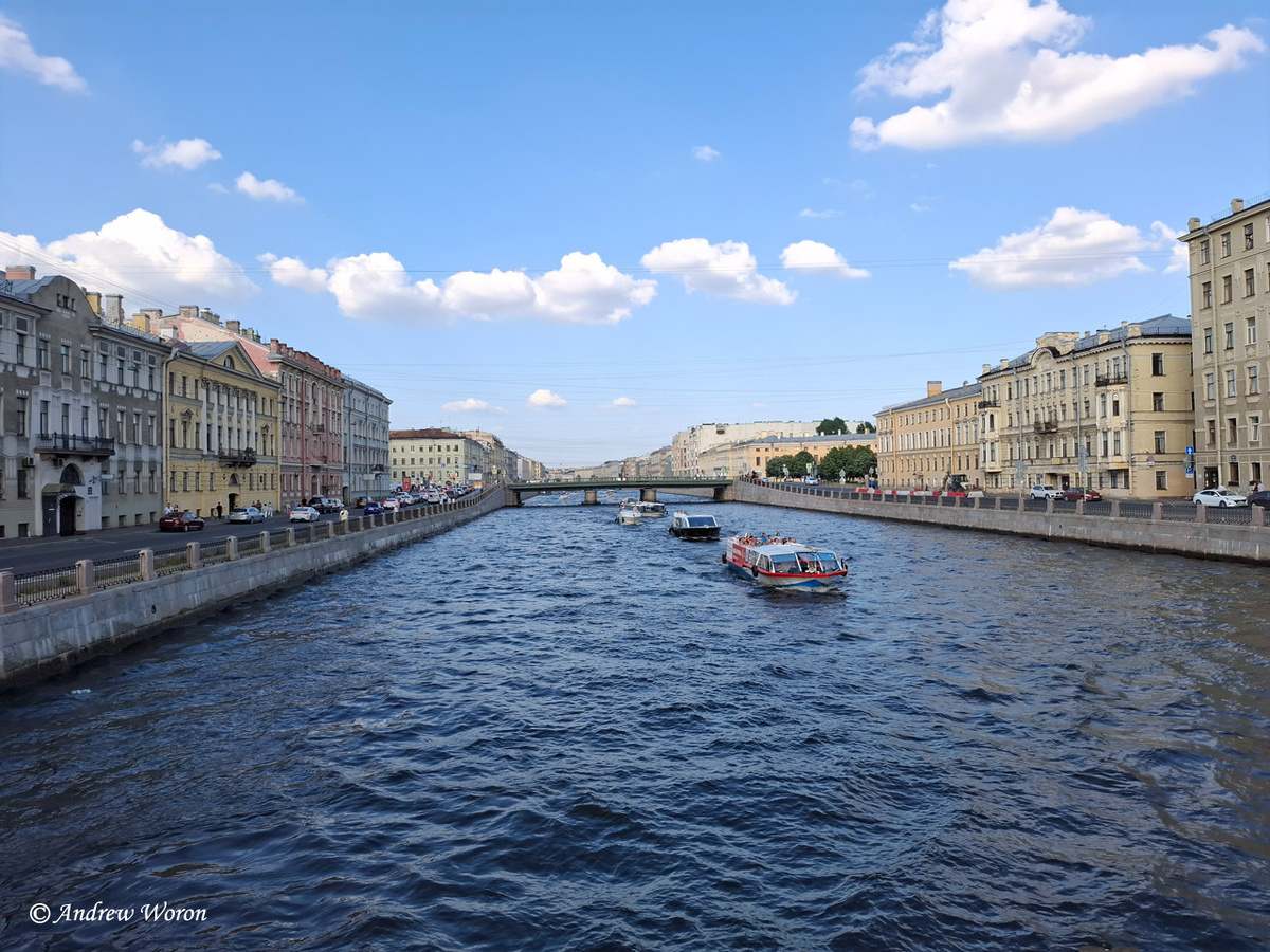 Вид на Фонтанку с Горсткина моста