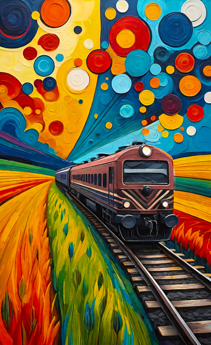 Сквозь пространства. Иллюстрация создана с помощью нейросетей Flux Schnell и DreamAl и программы Photoshop.