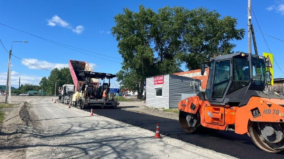    Ремонт дороги в Первомайском районе приближается к финалу. Источник: Министерство транспорта Алтайского края
