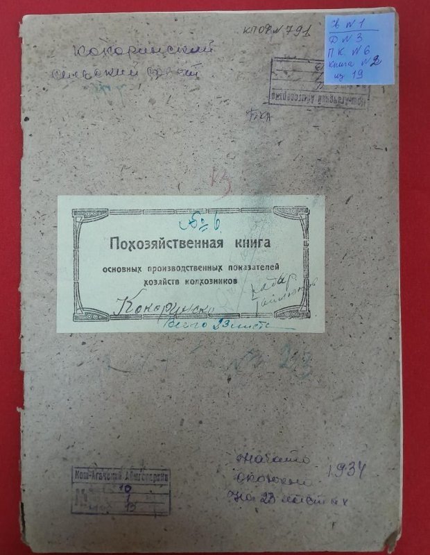 Похозяйственная книга Кокоринского сельского Совета. № 6, 1934 / источник: Филиал Бюджетного учреждения Республики Алтай “Национальный музей Республики Алтай имени А.В. Анохина” - Историко-этнографический музей теленгитов Чуи в с. Кокоря муниципального образования “Кош-Агачский район”, ГОСКАТАЛОГ.РФ (goskatalog.ru)