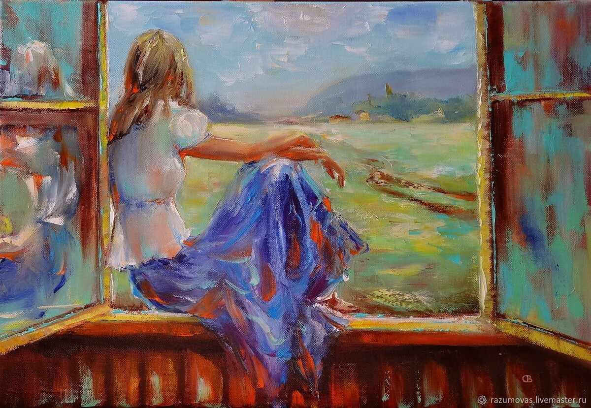 Автор картины Светлана Разумова, взято отсюда: https://cs1.livemaster.ru/storage/08/85/dae84c70cb4162c803e6ae8bfadj--kartiny-i-panno-kartina-maslom-okna-nastezh-38-na-55.jpg
