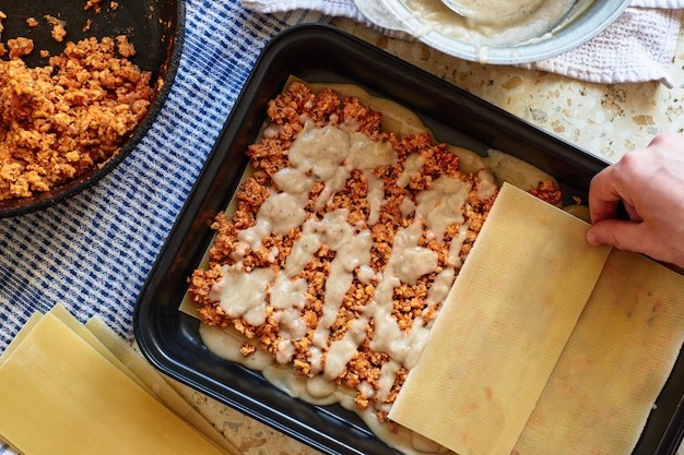 Лазанья собирается быстро и просто