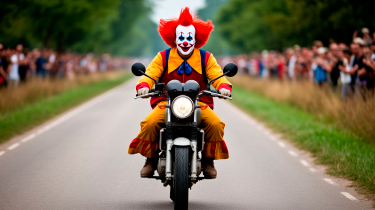 Мы все — немного клоуны. Просто кто-то ещё не снял шлем.