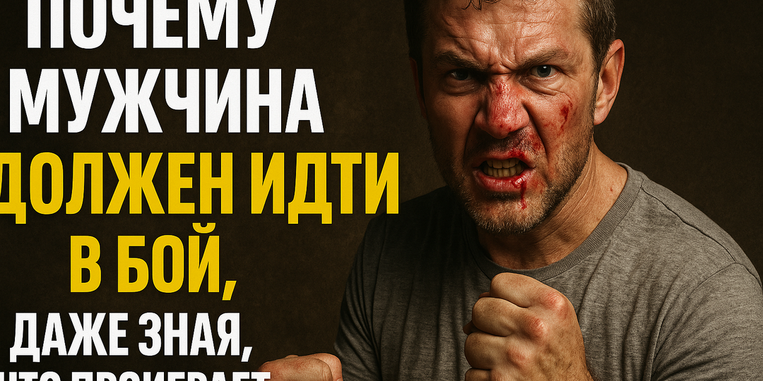 ПОЧЕМУ МУЖЧИНА ДОЛЖЕН ИДТИ В БОЙ, ДАЖЕ ЗНАЯ, ЧТО ПРОИГРАЕТ