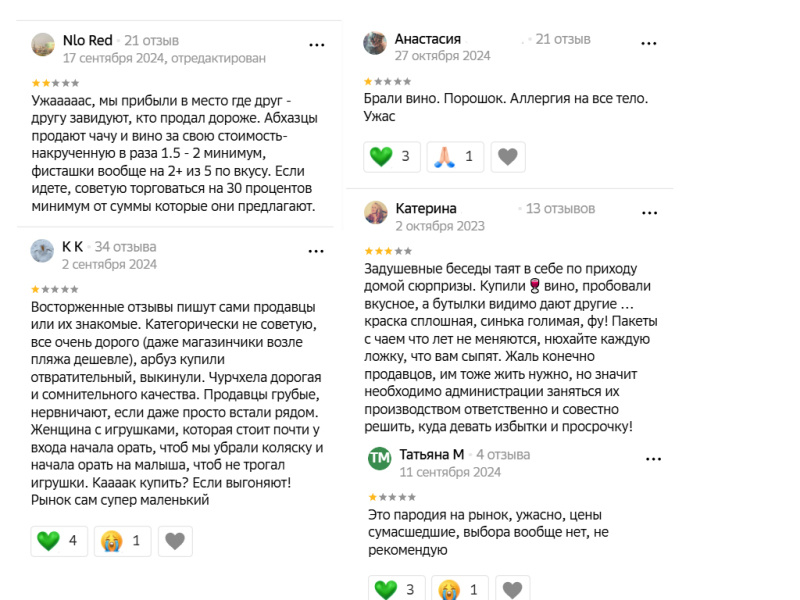    Отзывы покупателей об этом рынке. Скриншот: соцсети