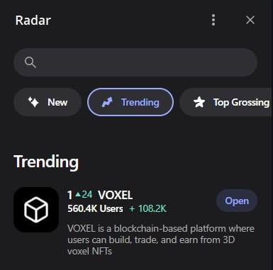 VOXEL — ТОП-1 СРЕДИ БЫСТРОРАСТУЩИХ ПРИЛОЖЕНИЙ В TELEGRAM