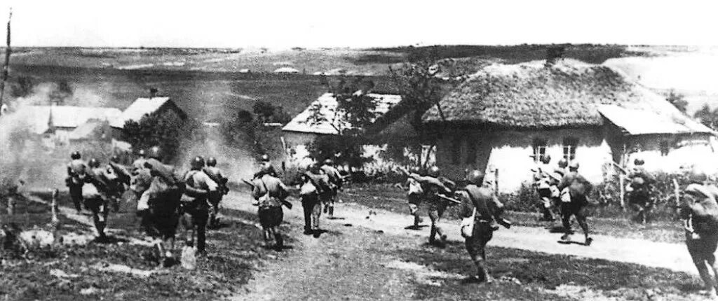 Освобождение одной из краснодарских станиц. Фото военного времени из открытых источников