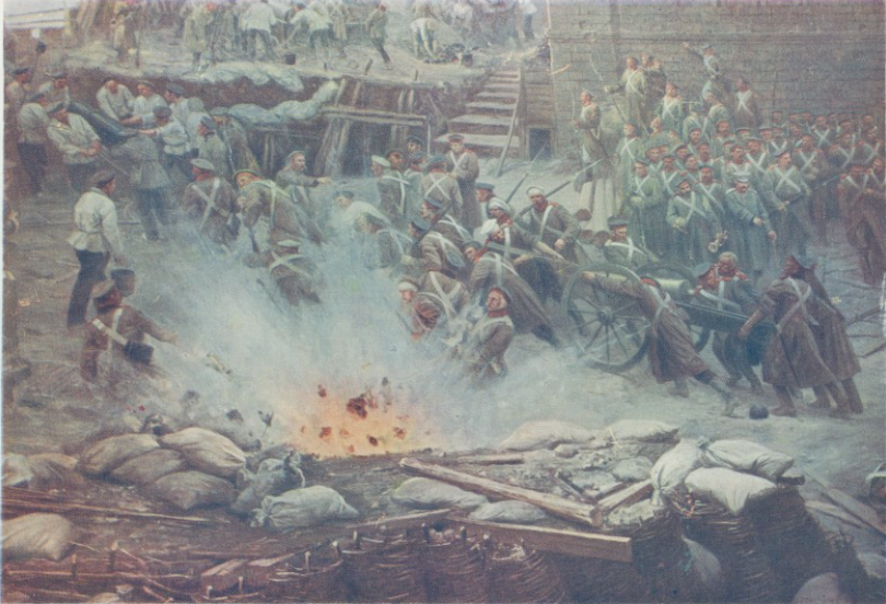 Фрагмент. Панорама «Оборона Севастополя», 1958 год, Государственный музей истории Санкт-Петербурга © Public domain