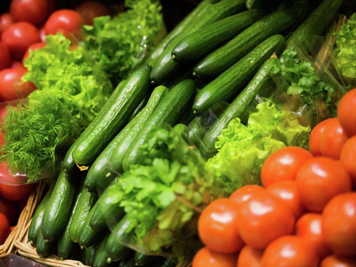    Овощи на прилавке© РИА Новости / Евгений Биятов