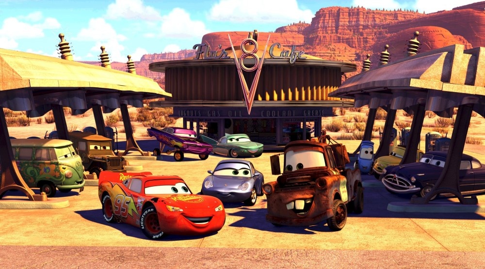     Кадр из мультфильма «Тачки» (2006)