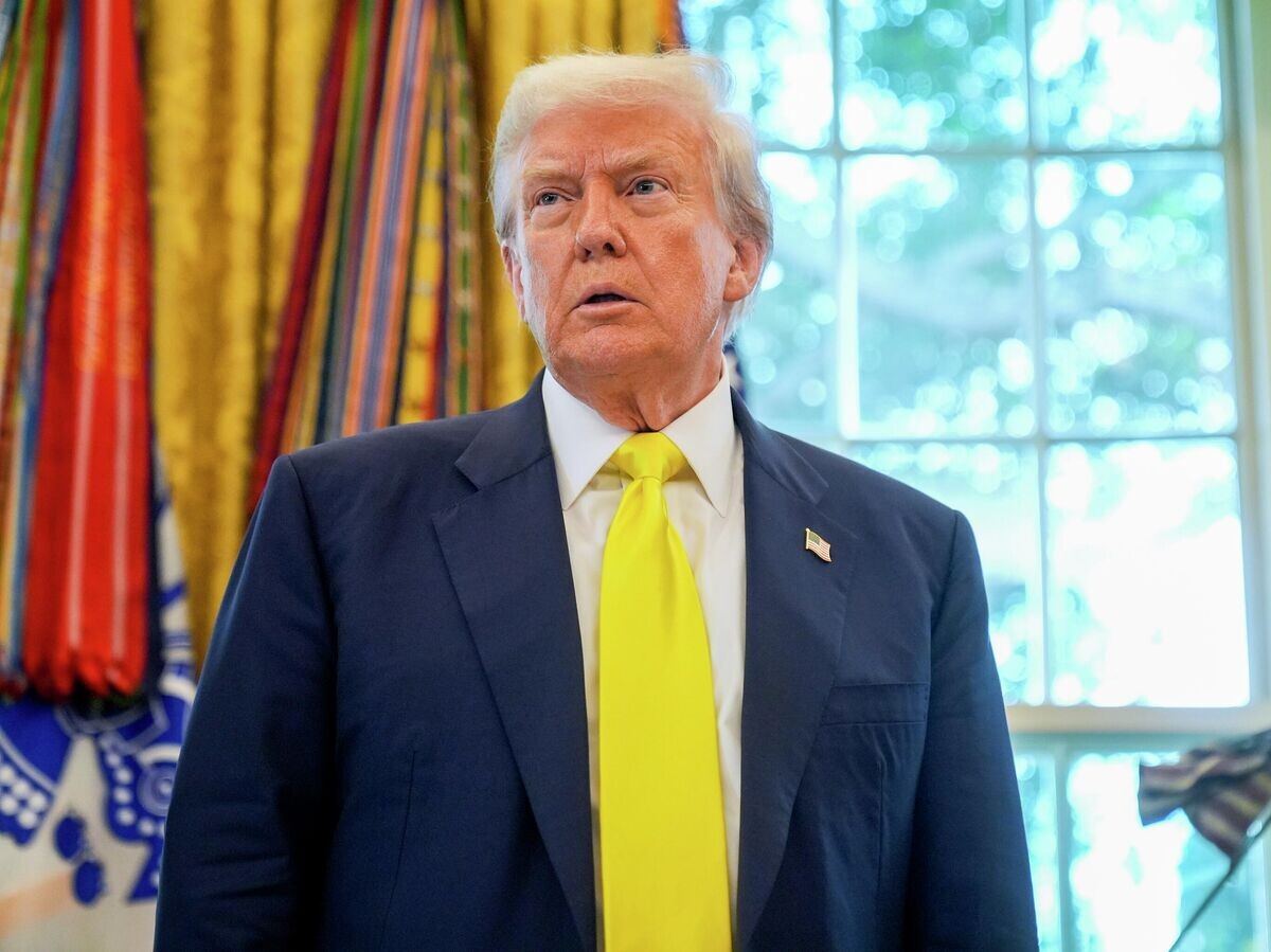    Президент США Дональд Трамп© AP Photo / Mark Schiefelbein