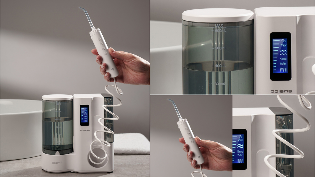 Стационарный ирригатор Polaris PWF 2005 Wi-Fi IQ Home с управлением через приложение IQ Home.