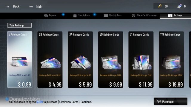    Покупка радужных карт в Punishing: Gray Raven
