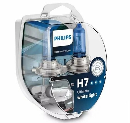 Лампы галогенные Philips Diamond Vision H7 12V 55W