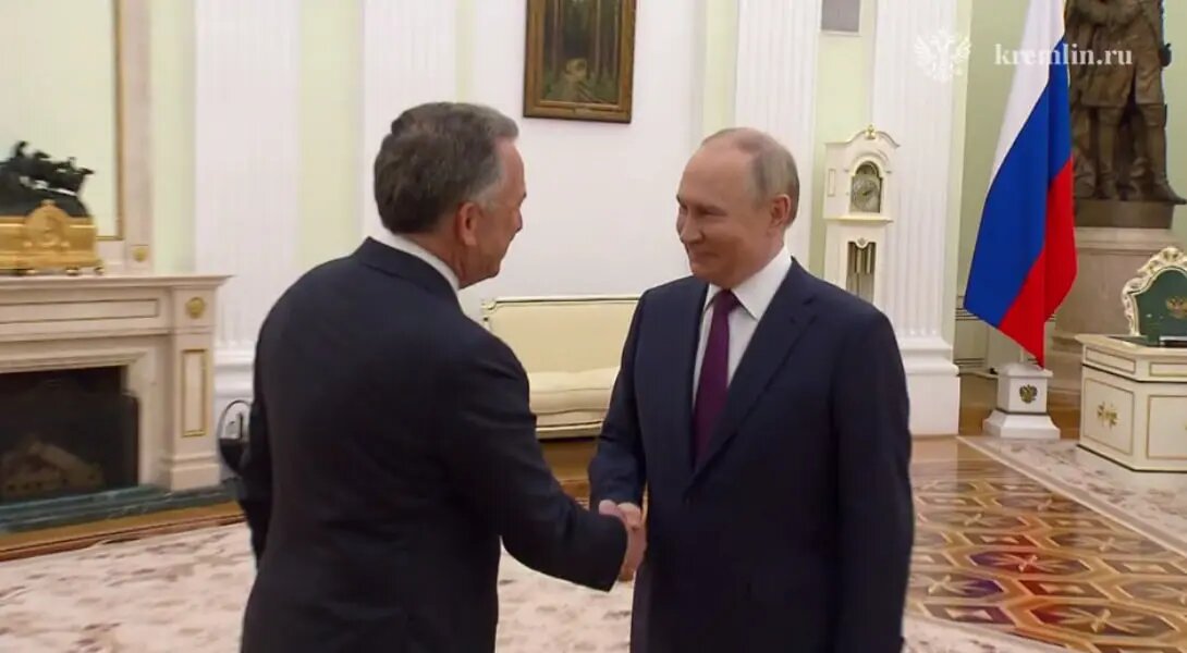    Стивен Уиткофф и Владимир Путин. Фото: скриншот из видео пресс-службы Кремля