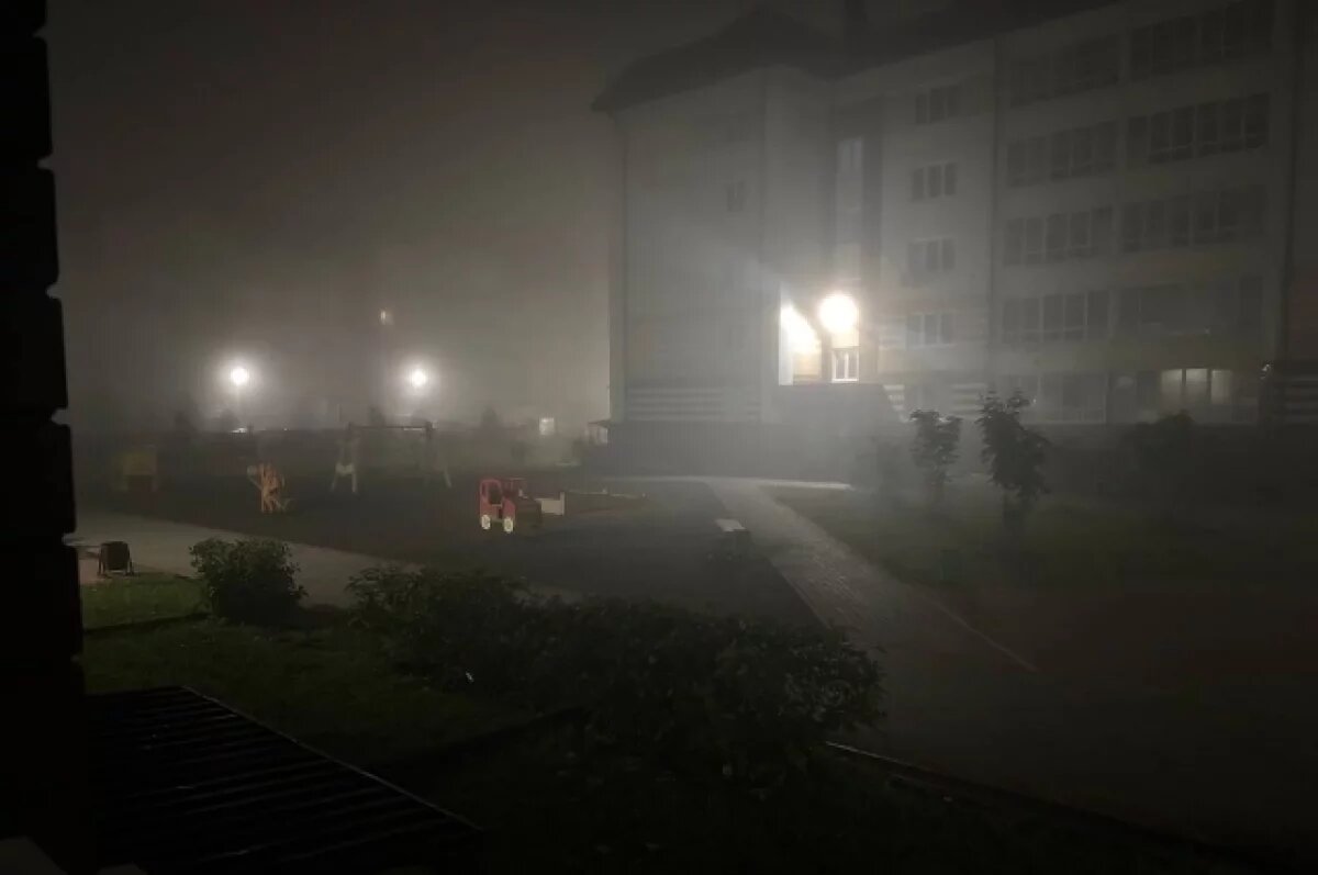    Утром 9 августа Новосибирск окутал густой туман