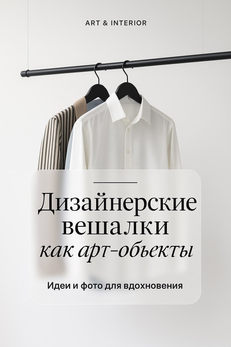 Пример дизайнероской вешалки в стиле loft