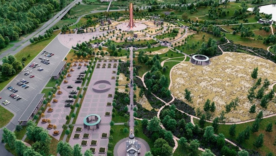    Внешний вид мемориального комплекса на Пулковских высотах, посвящённого Ленинградской битве. Автор фото: Пресс-служба архитектурного бюро "Интерколумниум"