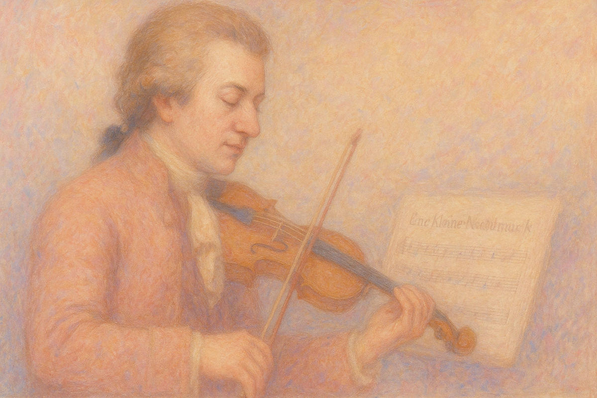 Вольфганг Амадей Моцарт в период создания «Маленькой ночной серенады», 1787 г.